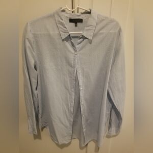 Women's Sky Blue Casual Button-Down Shirt